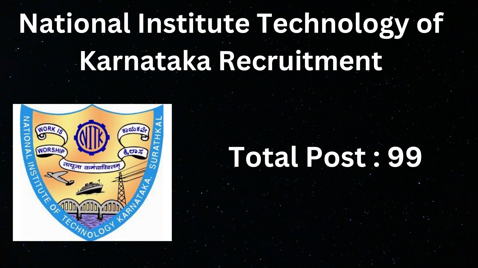 NIT Karnataka Recruitment 2024