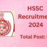 HSSC 2024 Recruitment Male Constable MAP Application