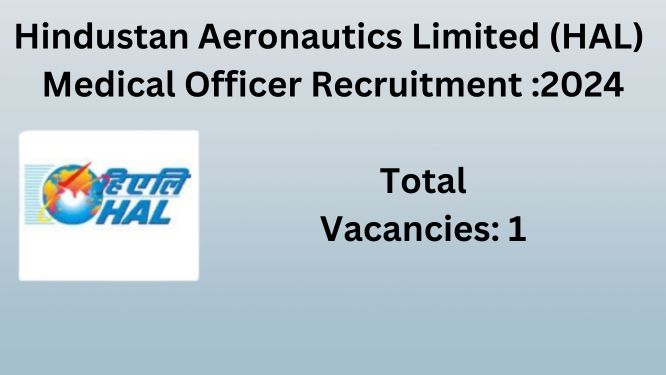 HAL Hyderabad Medical Officer Recruitment Poster