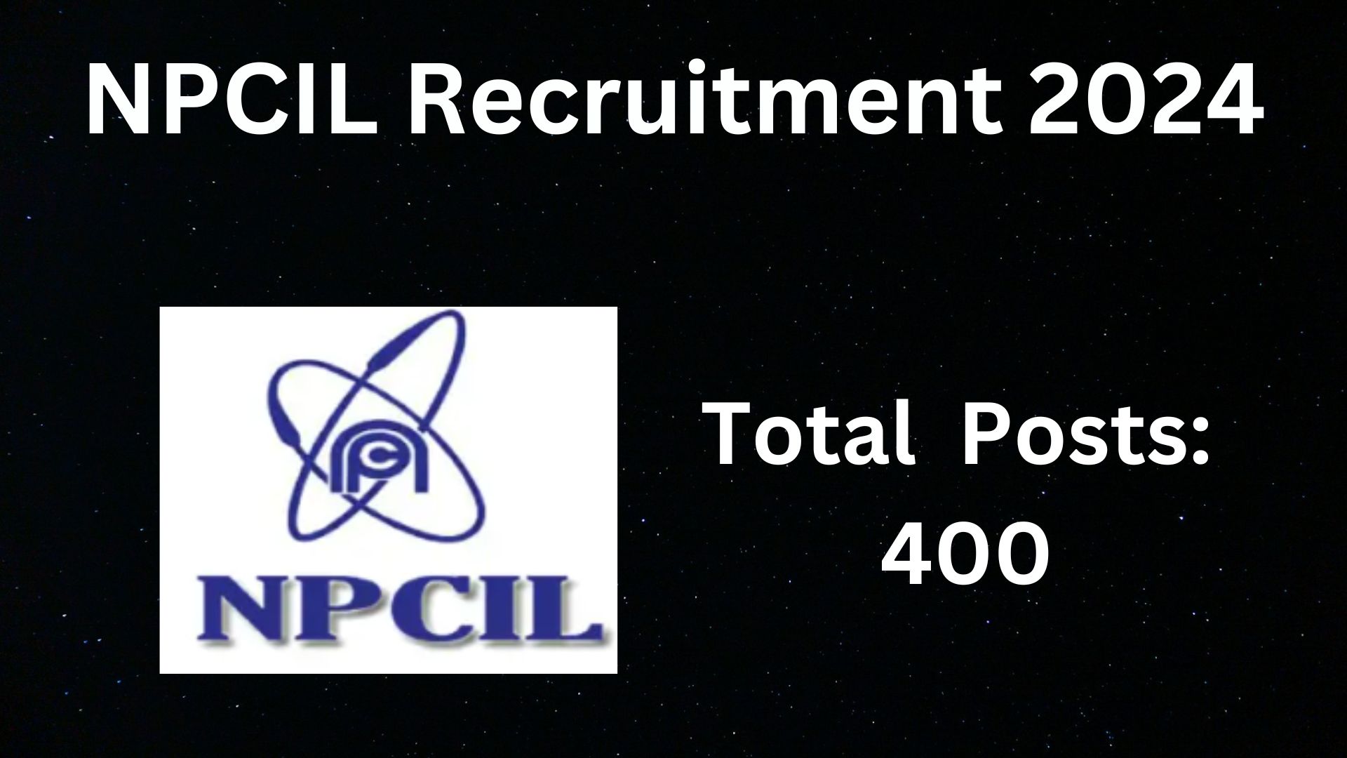 NPCIL Executive Trainee Recruitment 2024