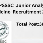 UPSSSC Junior Medicine Analyst job posting 2024