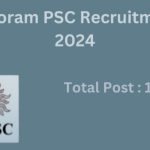 Mizoram PSC Recruitment 2024 Notification Poster