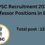 BPSC Assistant Professor Recruitment Notification 2024